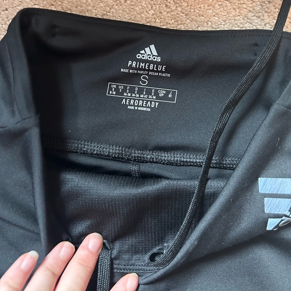 Adidas Black Prime Blue Leggings - Picture 2 of 4